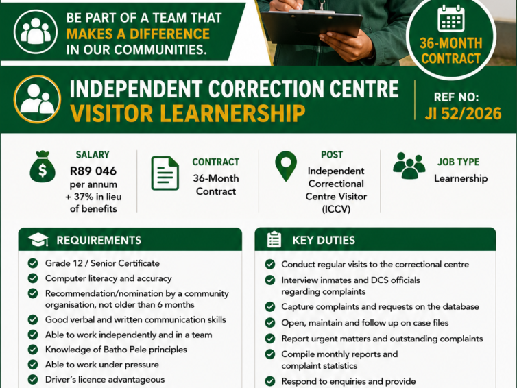 Independent Correctional Centre Visitor Job 2026 – Apply Now