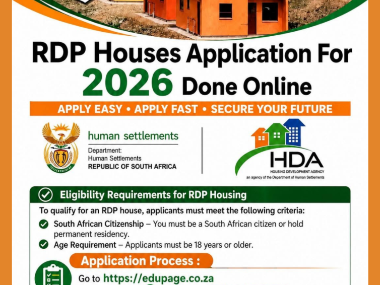 How to Apply for an RDP House in South Africa 2026: Requirements, Documents and Application Process