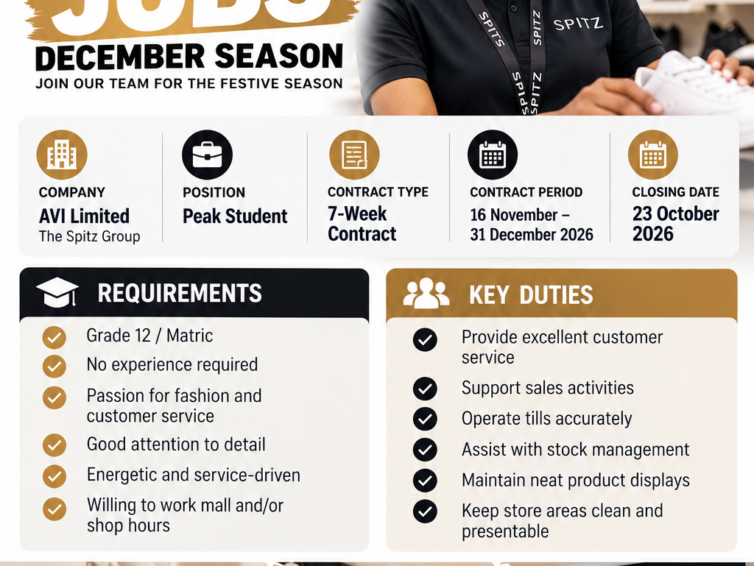 Spitz Peak december/Student Job 2026